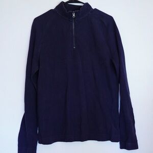 Men's Navy Blue Half-Zip Sweater